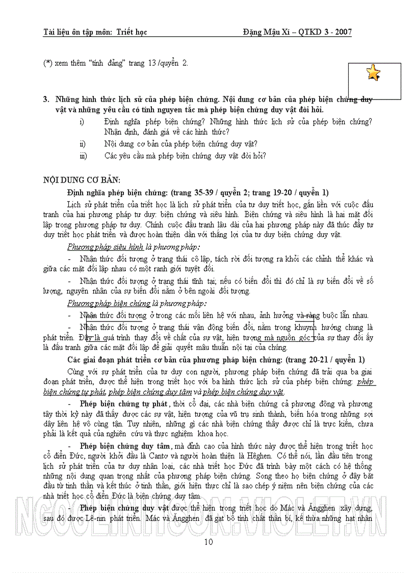 image for page Triết học Tài liệu ôn tập Đề cương