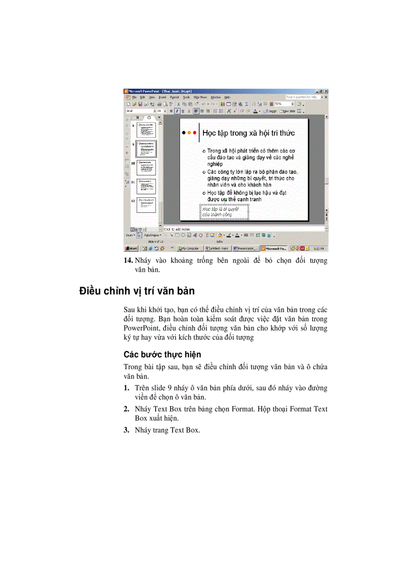 image for page Trinh bay voi Power Point Phan II