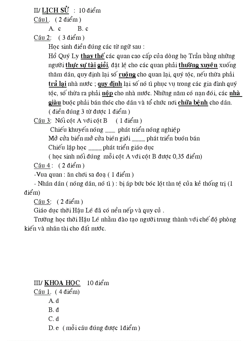 image for page Trọn bộ đề thi đáp an HKII lớp tiểu học