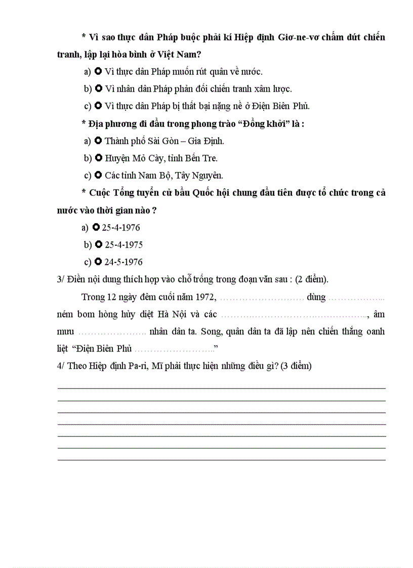 image for page Trọn gói đề thi HK II môn sử địa lớp 5