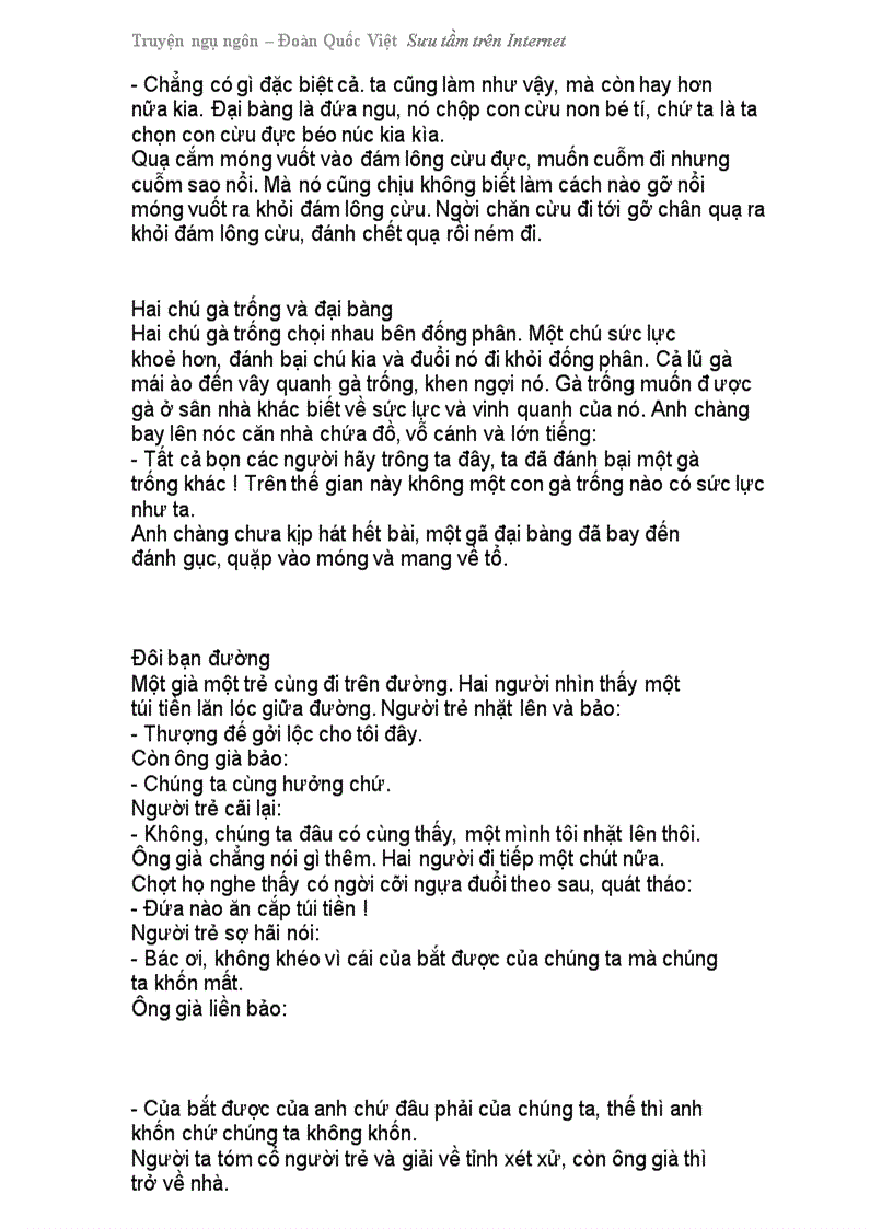 image for page Truyện ngụ ngôn Sưu tầm internet