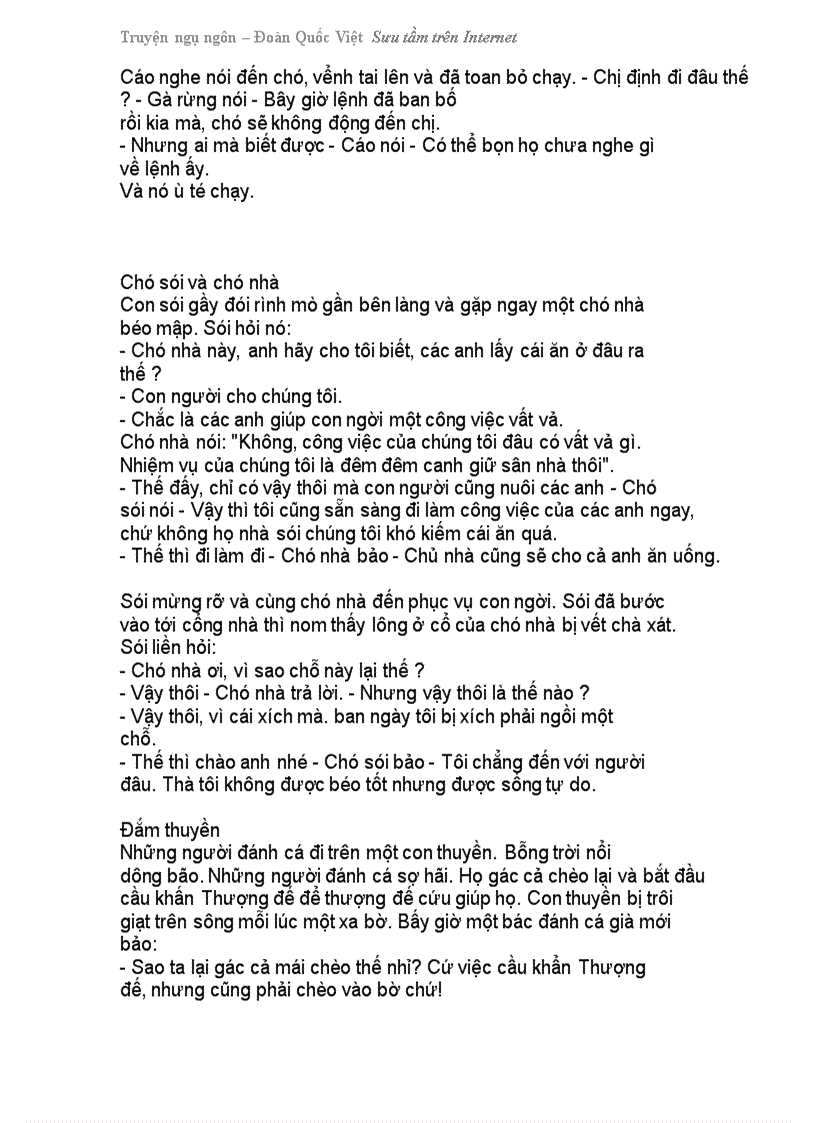 image for page Truyện ngụ ngôn Sưu tầm internet