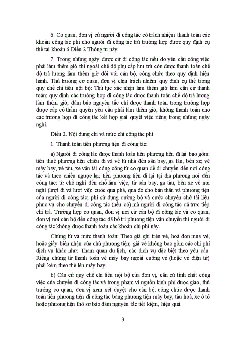 image for page TT 97 2010 TT BTC Quy dinh che do cong tac phi