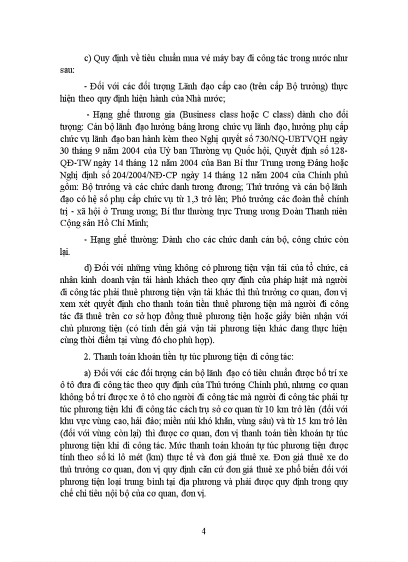 image for page TT 97 2010 TT BTC Quy dinh che do cong tac phi