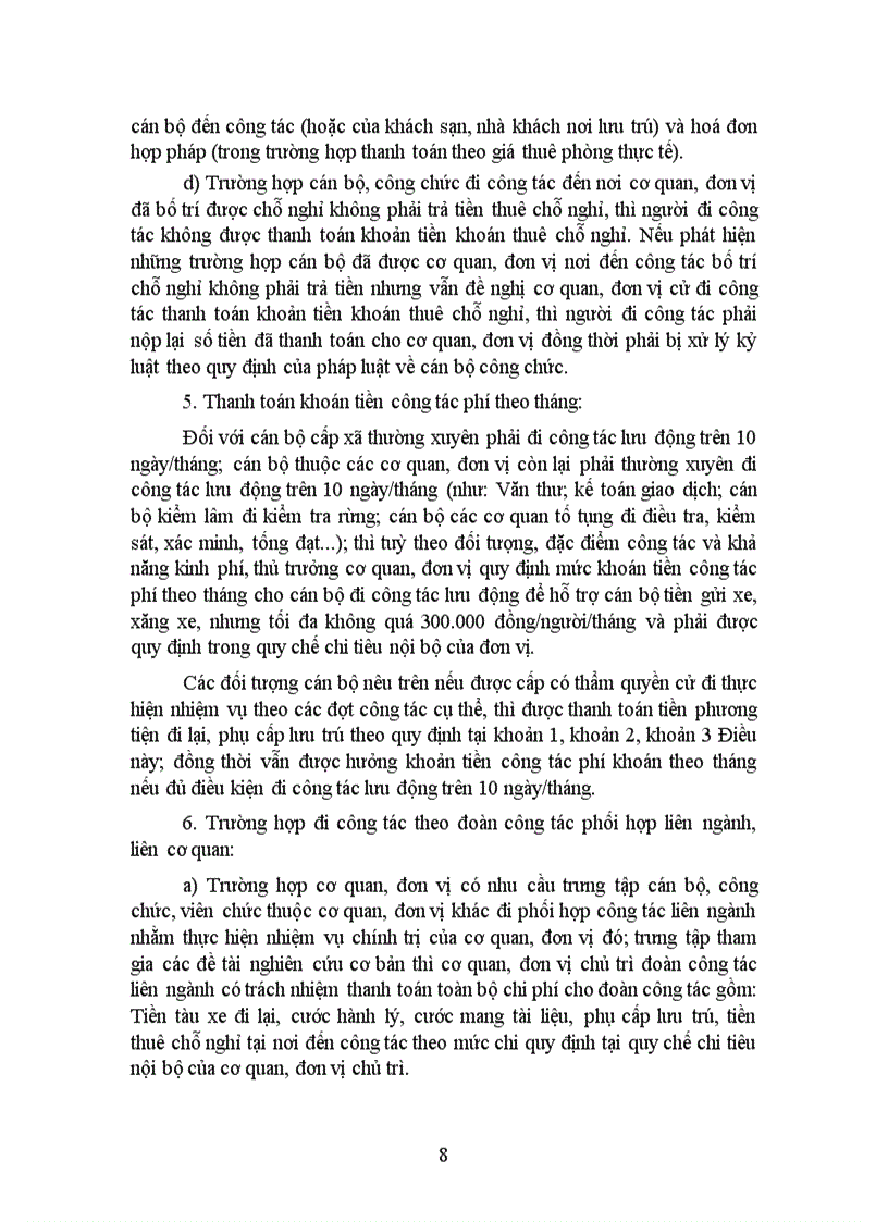 image for page TT 97 2010 TT BTC Quy dinh che do cong tac phi
