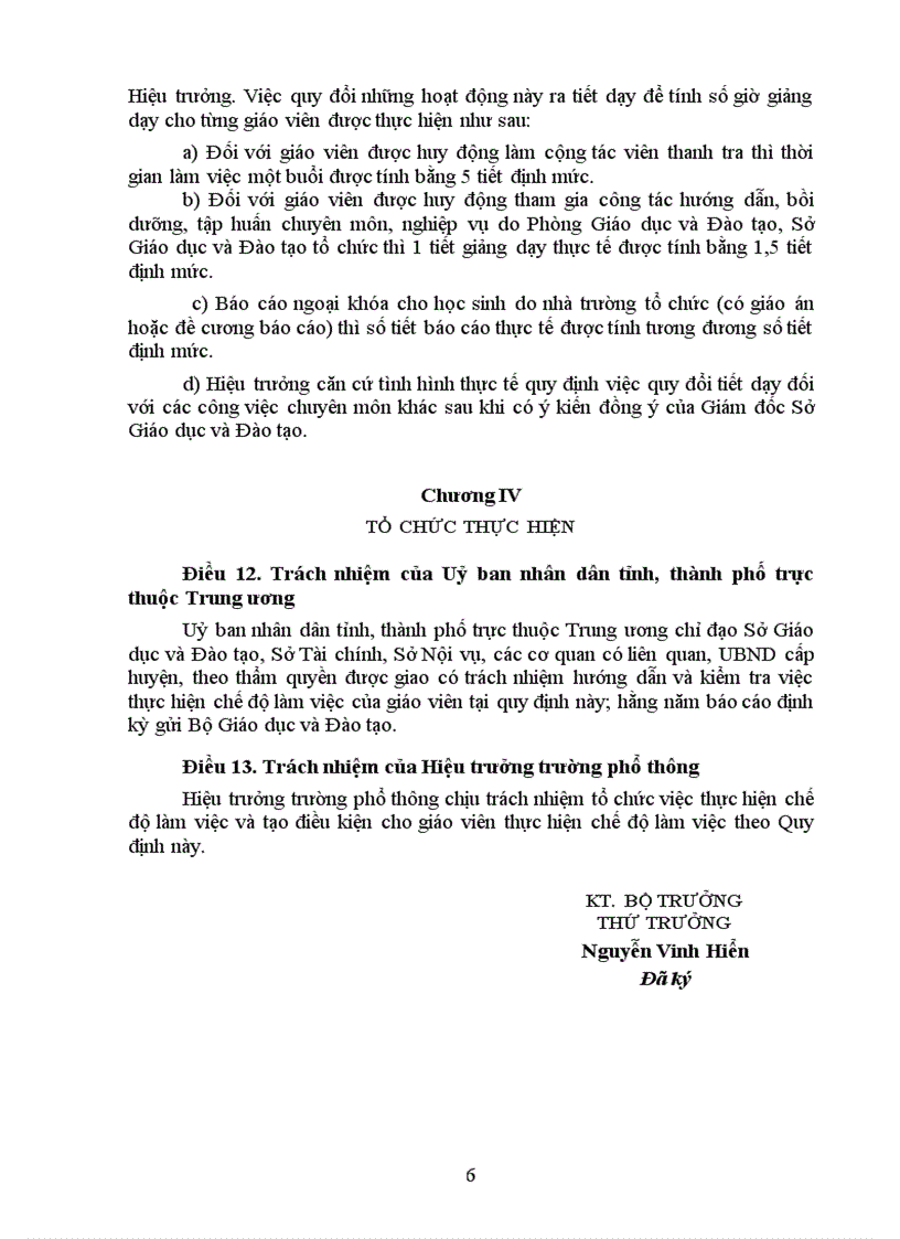 image for page Tt28 về chế độ làm việc của gv