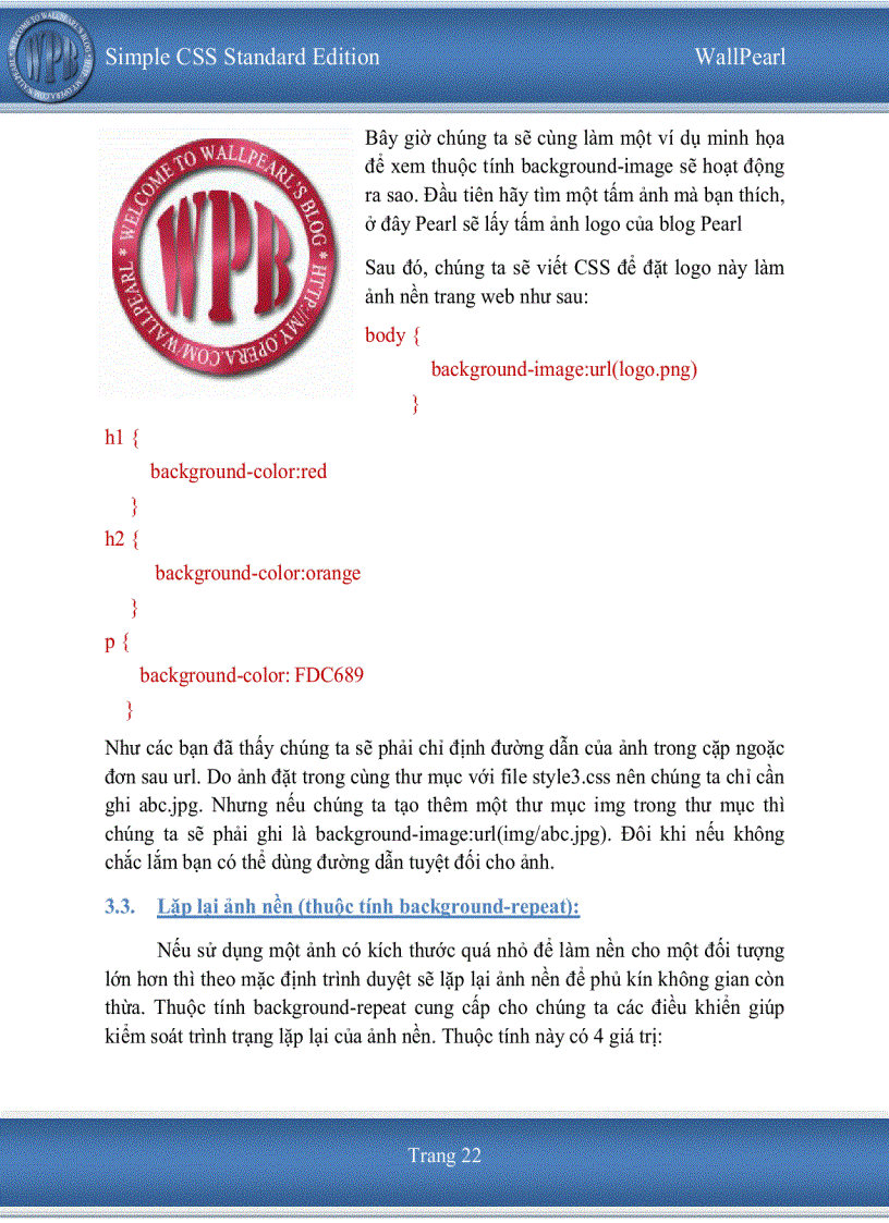 image for page Tự học css