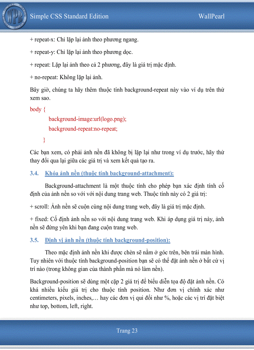 image for page Tự học css