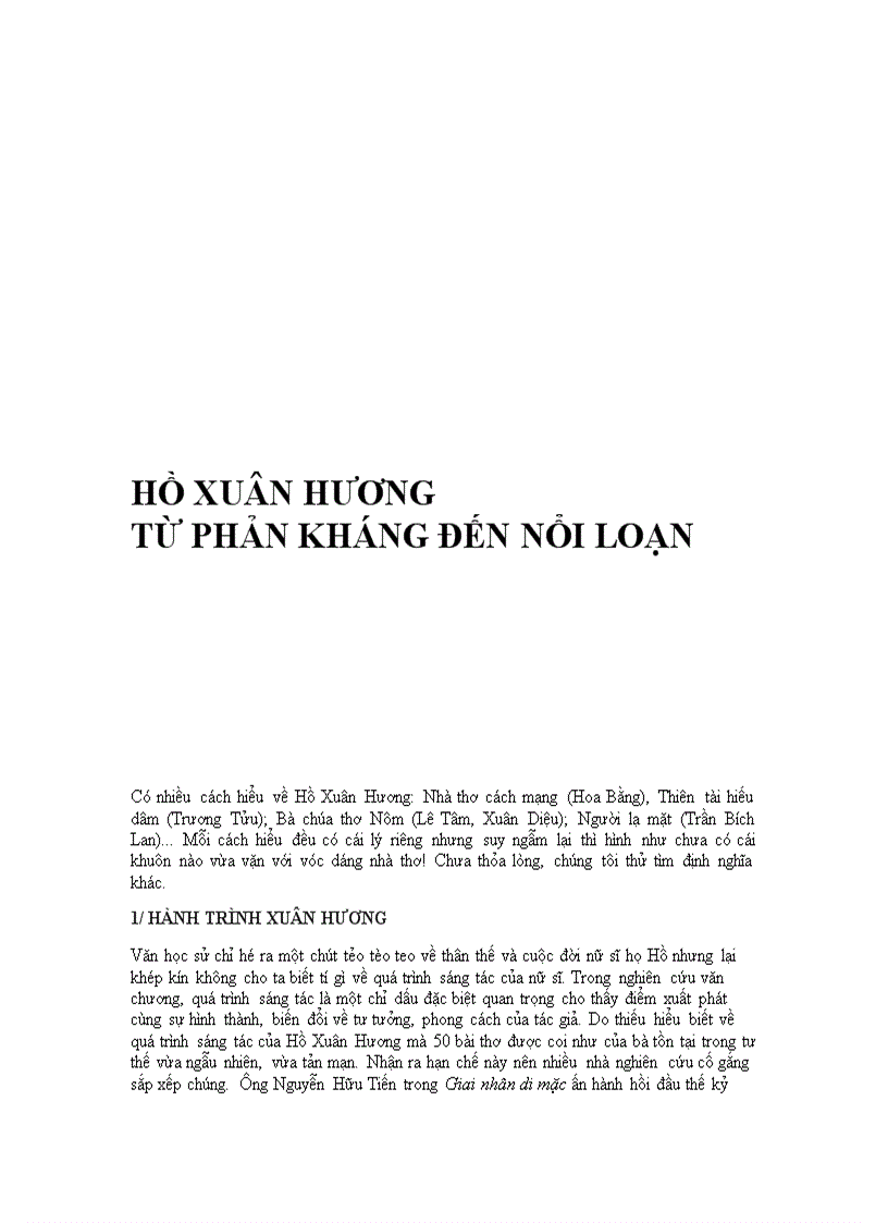 image for page Tư tinh Ho Xuan Huong