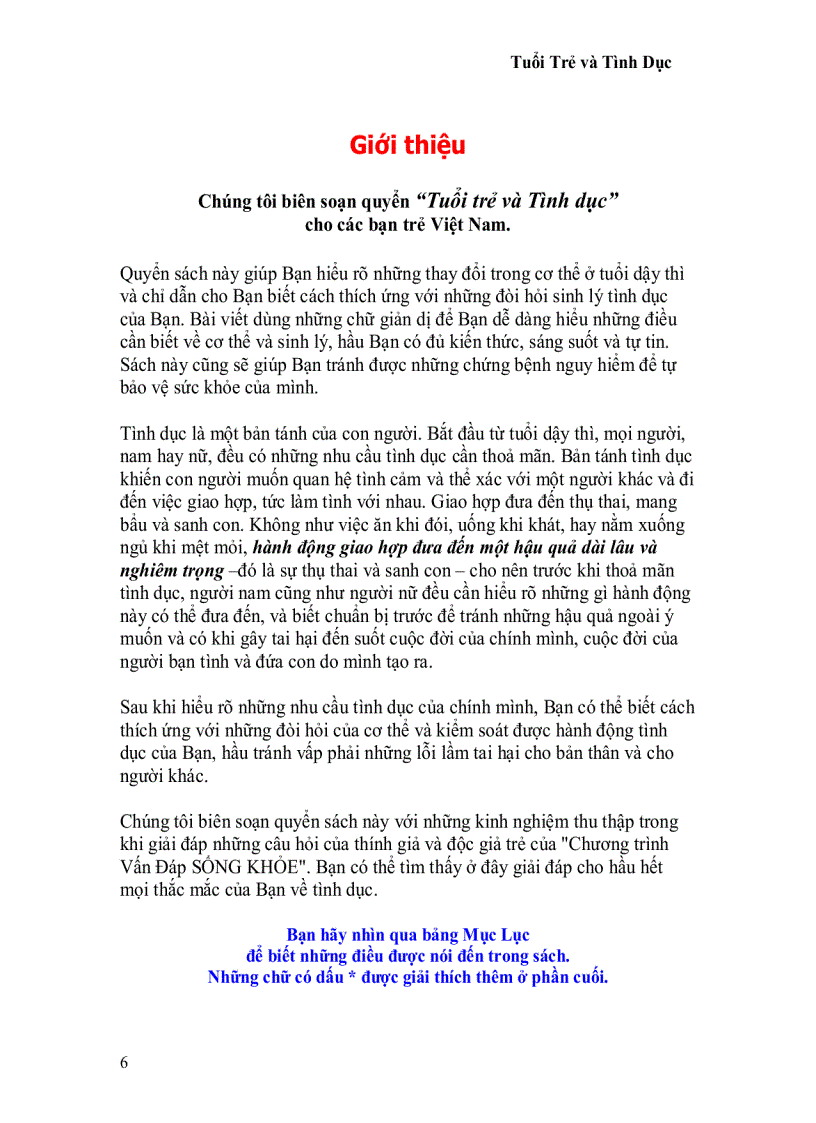 image for page Tuổi trẻ và tình dục