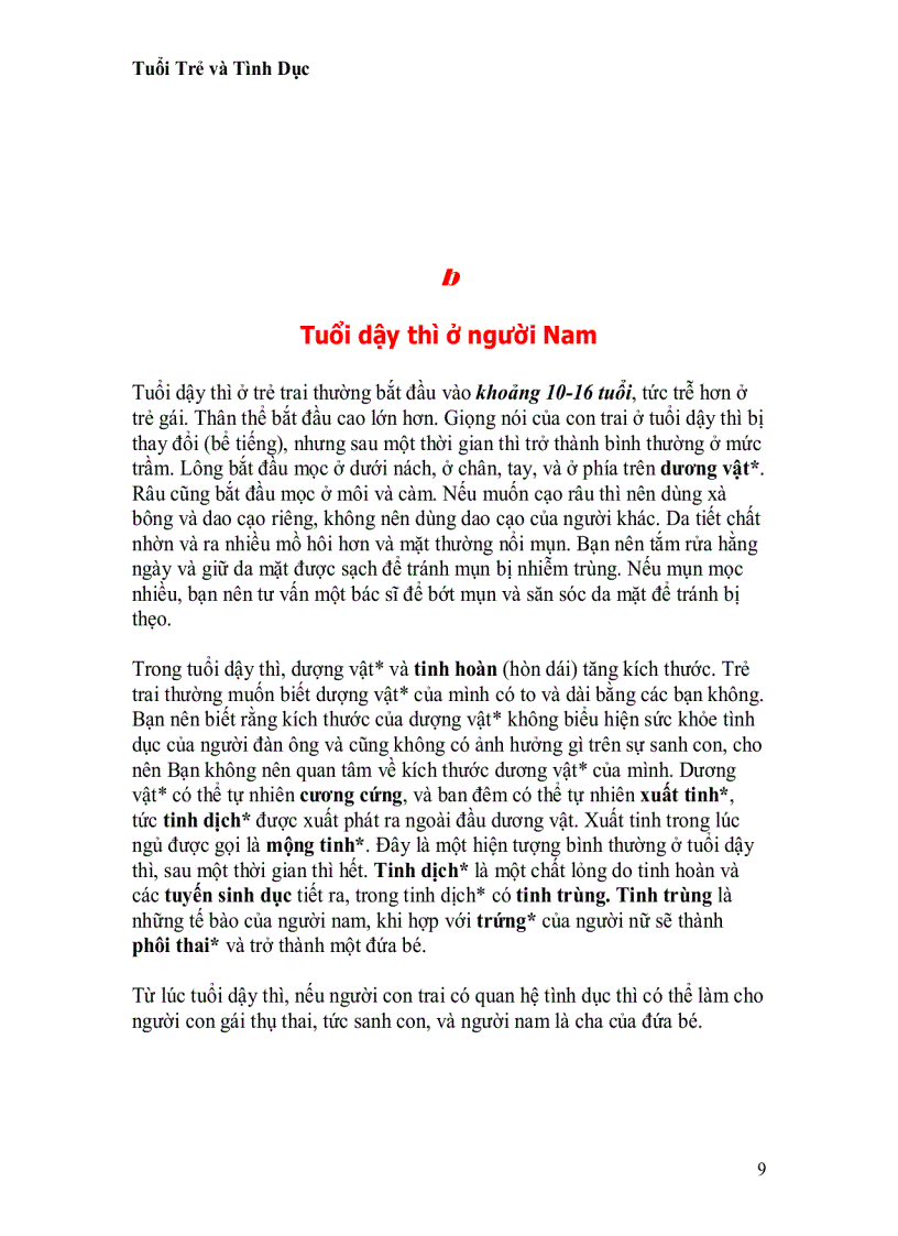 image for page Tuổi trẻ và tình dục