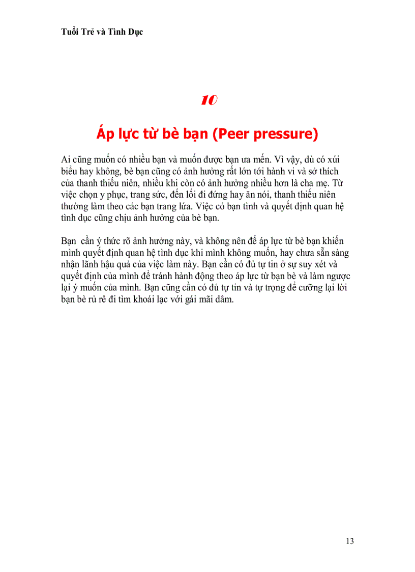 image for page Tuổi trẻ và tình dục