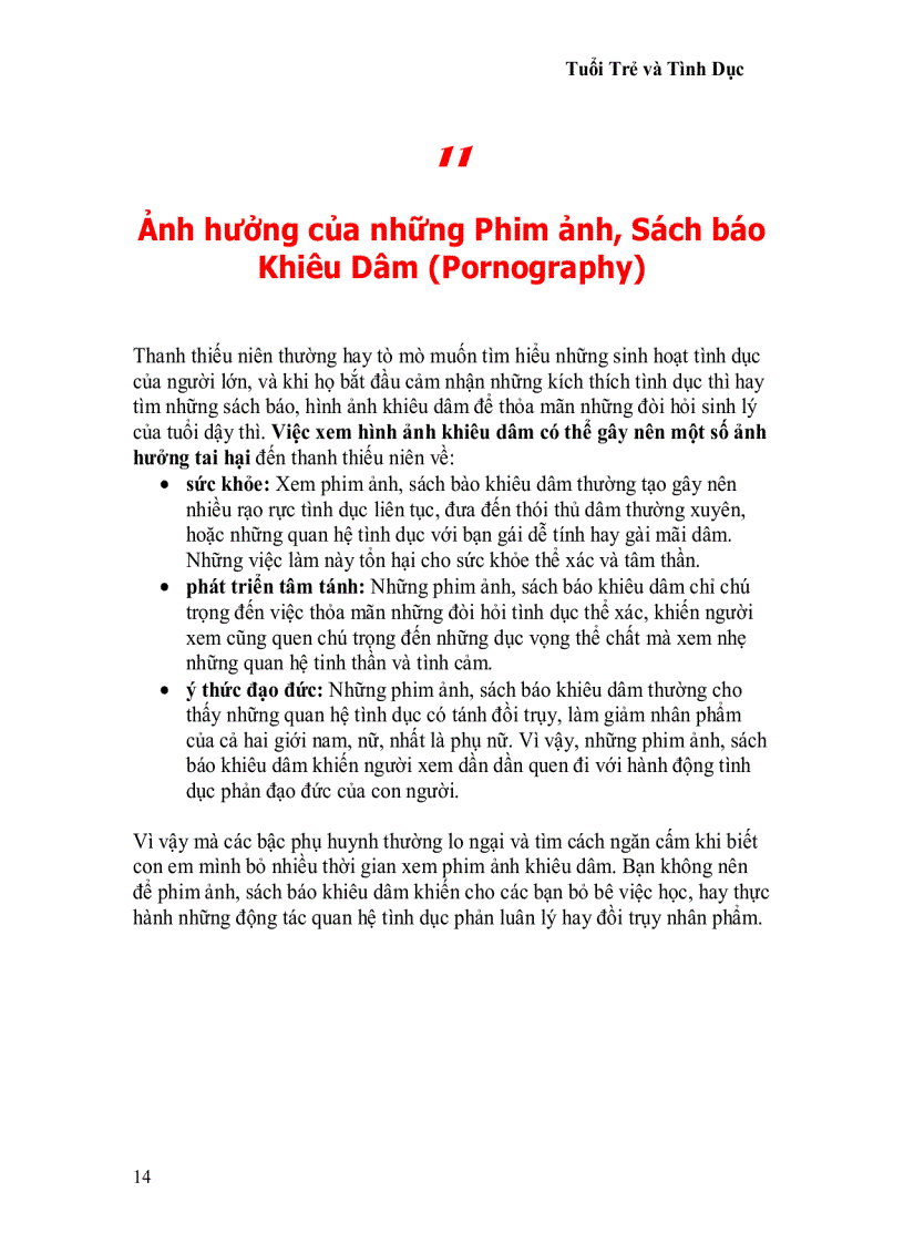 image for page Tuổi trẻ và tình dục