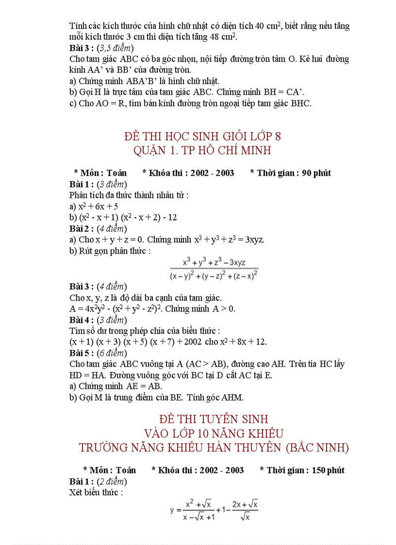 image for page Tuyển tập đề thi vào lớp 10 thpt rất bổ ích