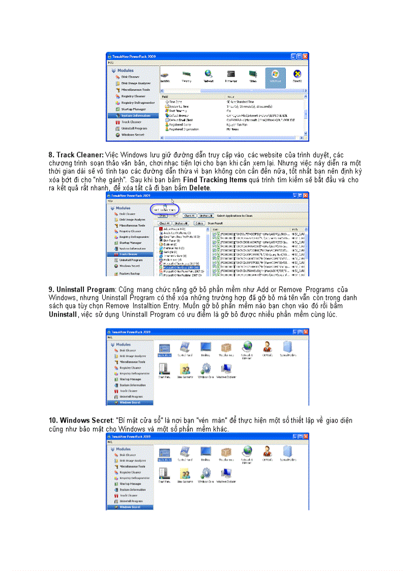 image for page TweakNow Powerpack 2009 Tối ưu hóa máy tính miễn phí