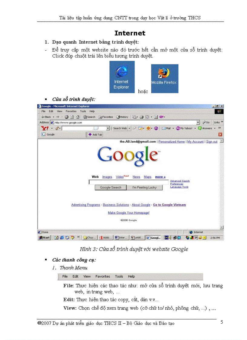 image for page Ung dung CNTT trong day hoc VAT lY THCS