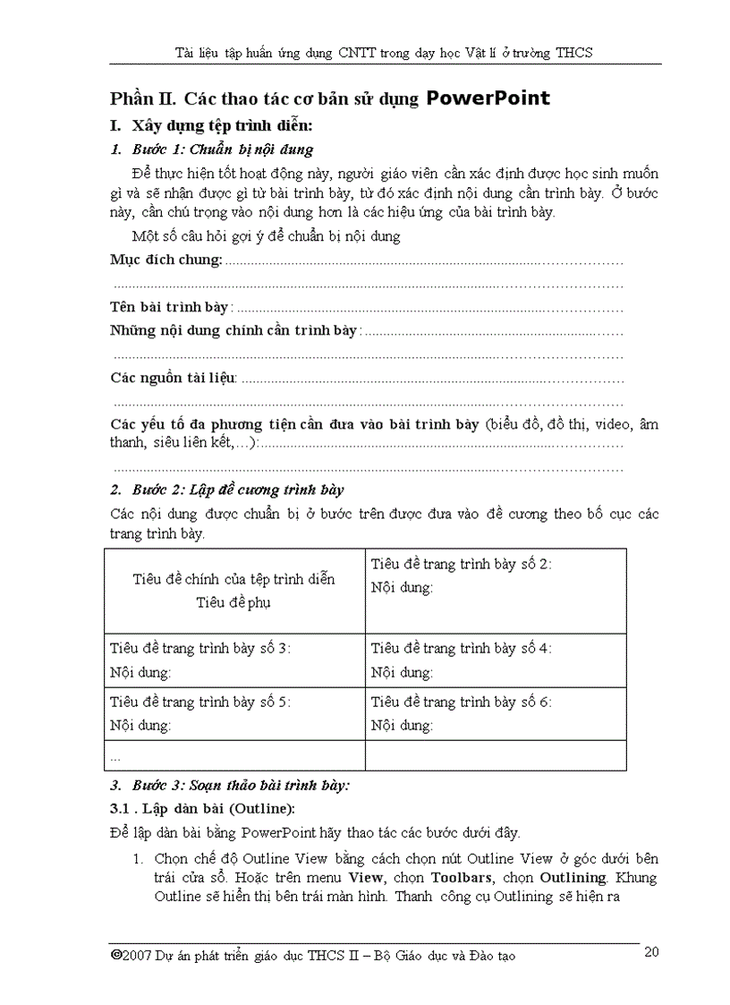 image for page Ung dung CNTT trong day hoc VAT lY THCS