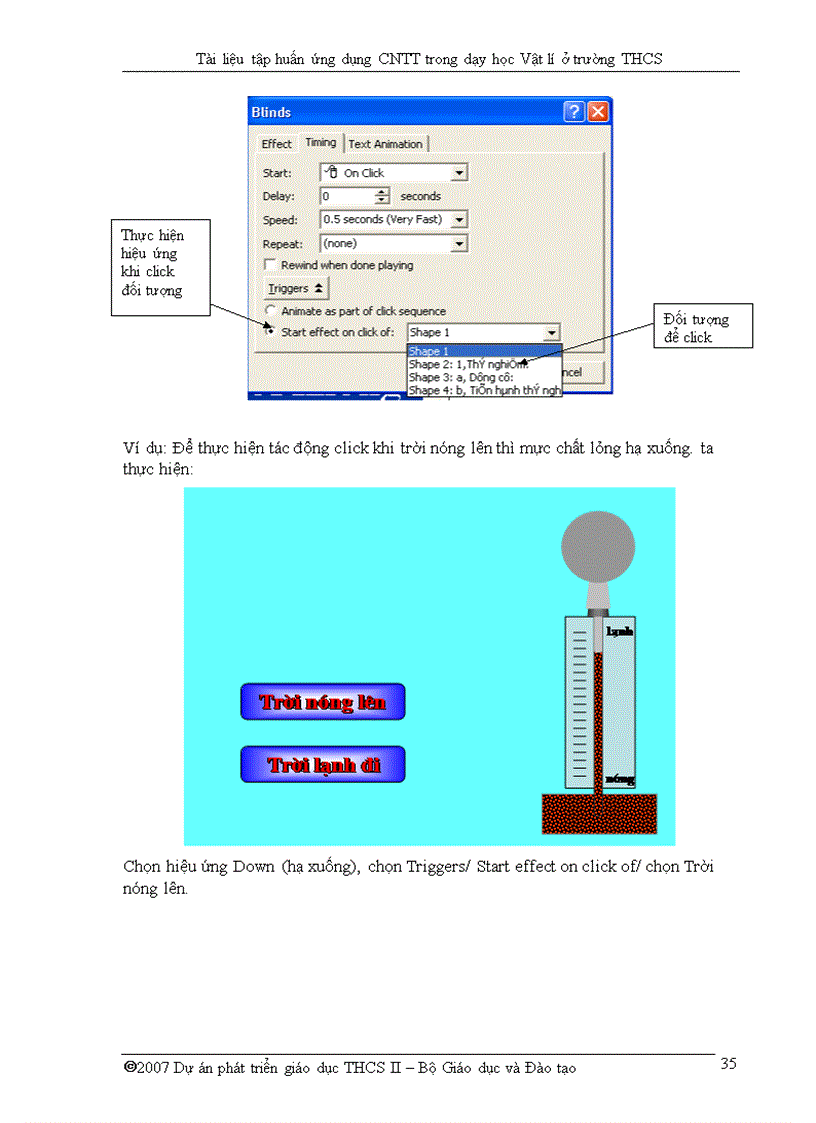 image for page Ung dung CNTT trong day hoc VAT lY THCS