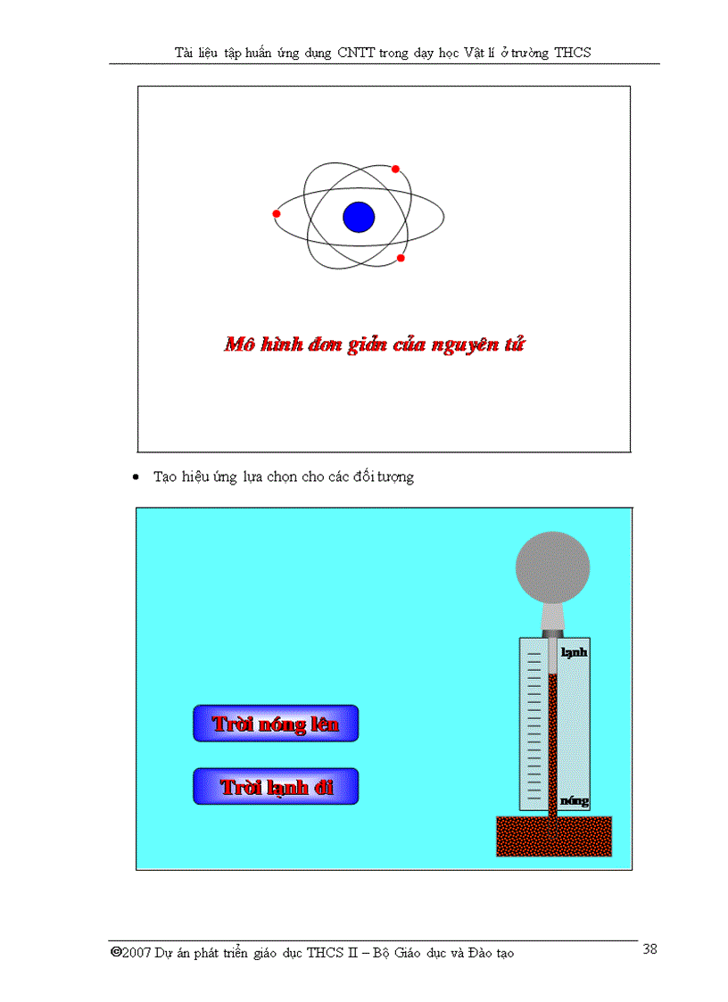 image for page Ung dung CNTT trong day hoc VAT lY THCS
