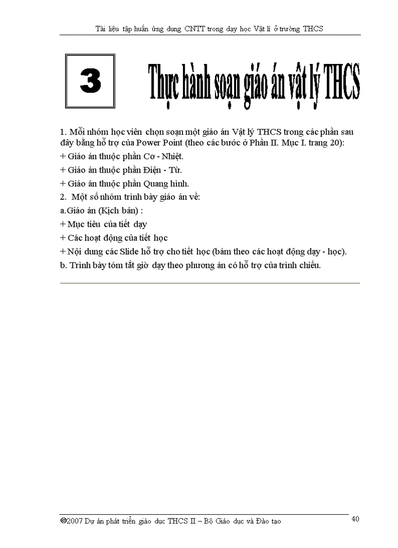 image for page Ung dung CNTT trong day hoc VAT lY THCS