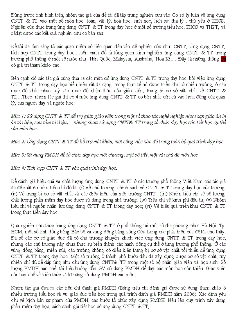 image for page Ứng dụng công nghệ thông tin vào giảng dạy