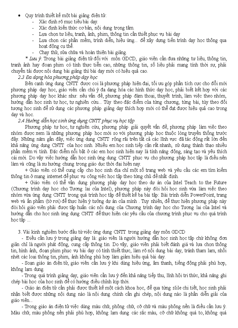 image for page Ứng dụng công nghệ thông tin vào giảng dạy