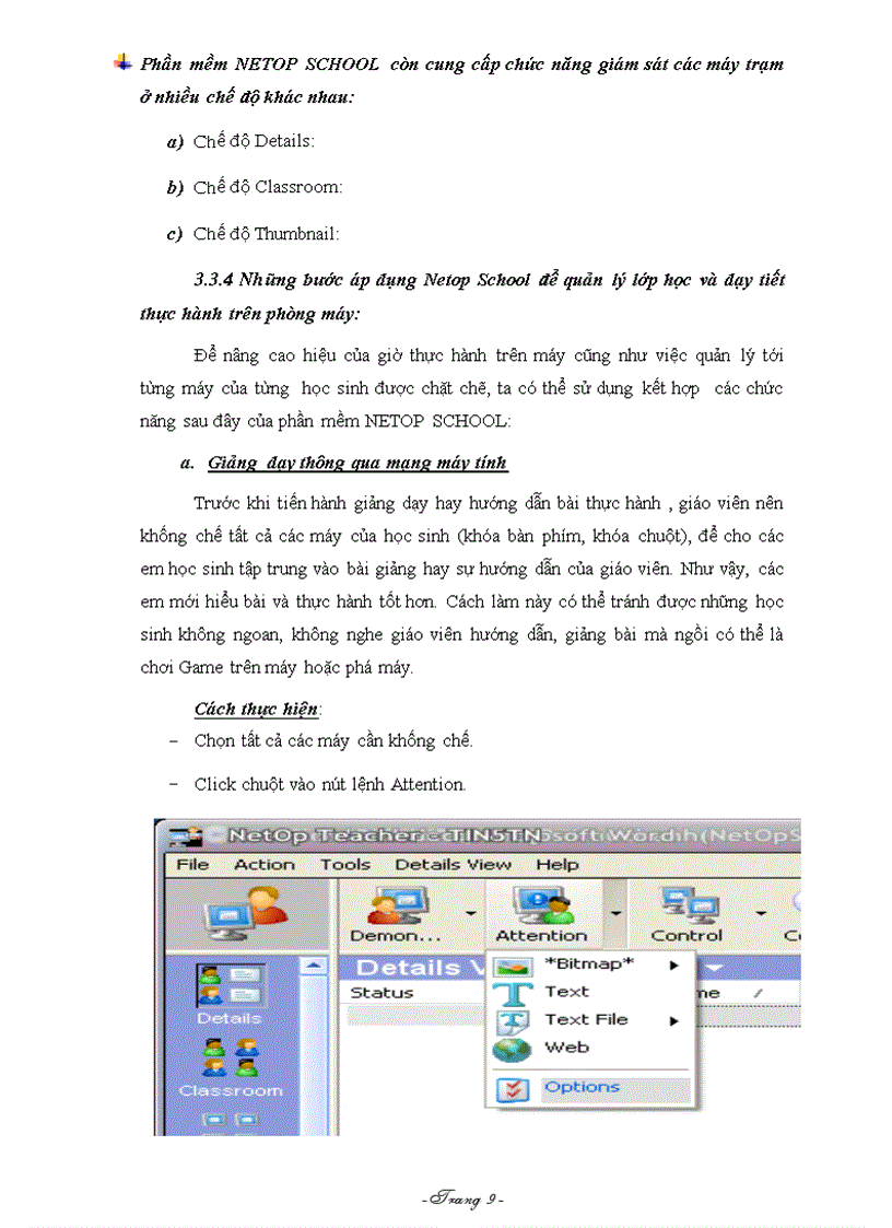 image for page Ứng dụng phần mềm netop school vào quản lý và giảng dạy thực hành môn tin học 12 trên phòng máy