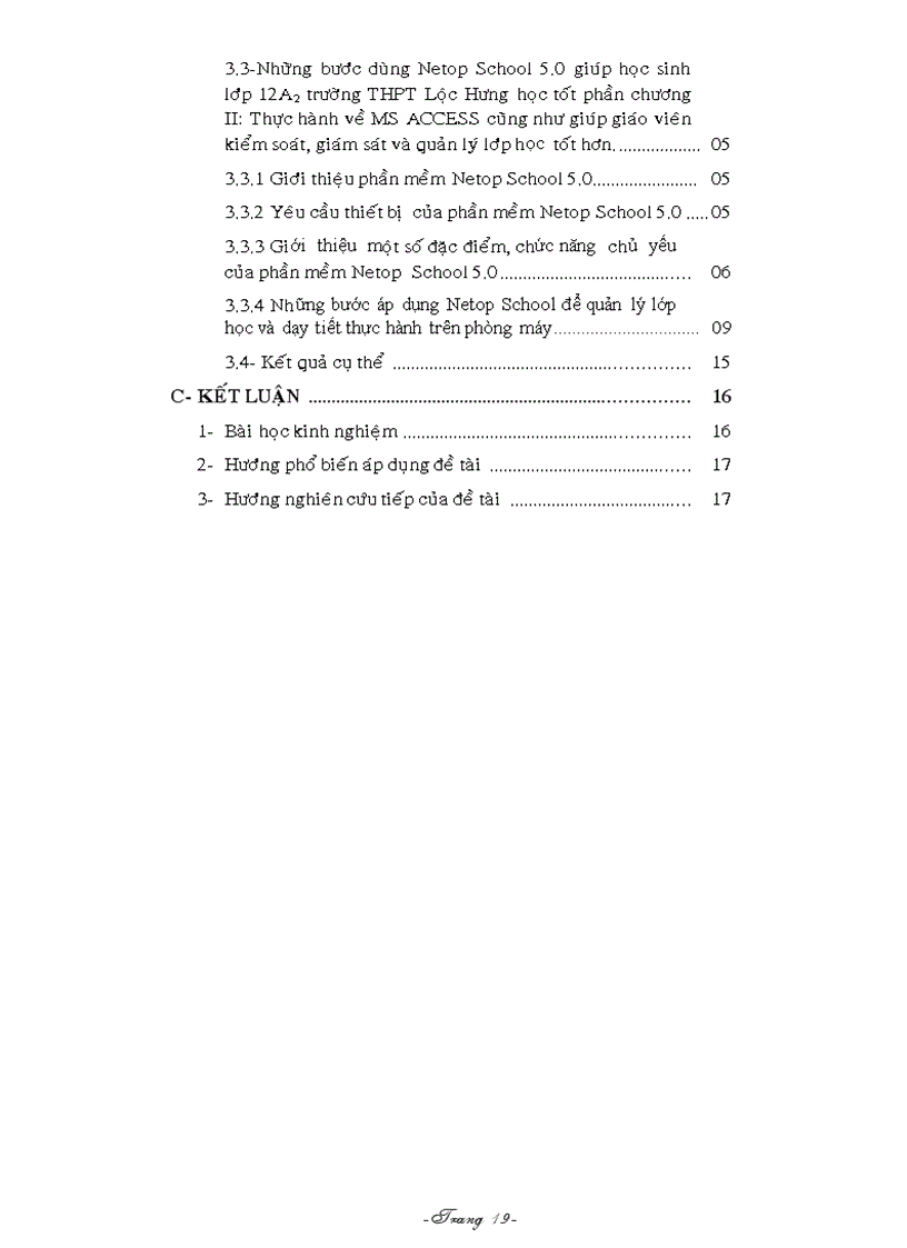 image for page Ứng dụng phần mềm netop school vào quản lý và giảng dạy thực hành môn tin học 12 trên phòng máy