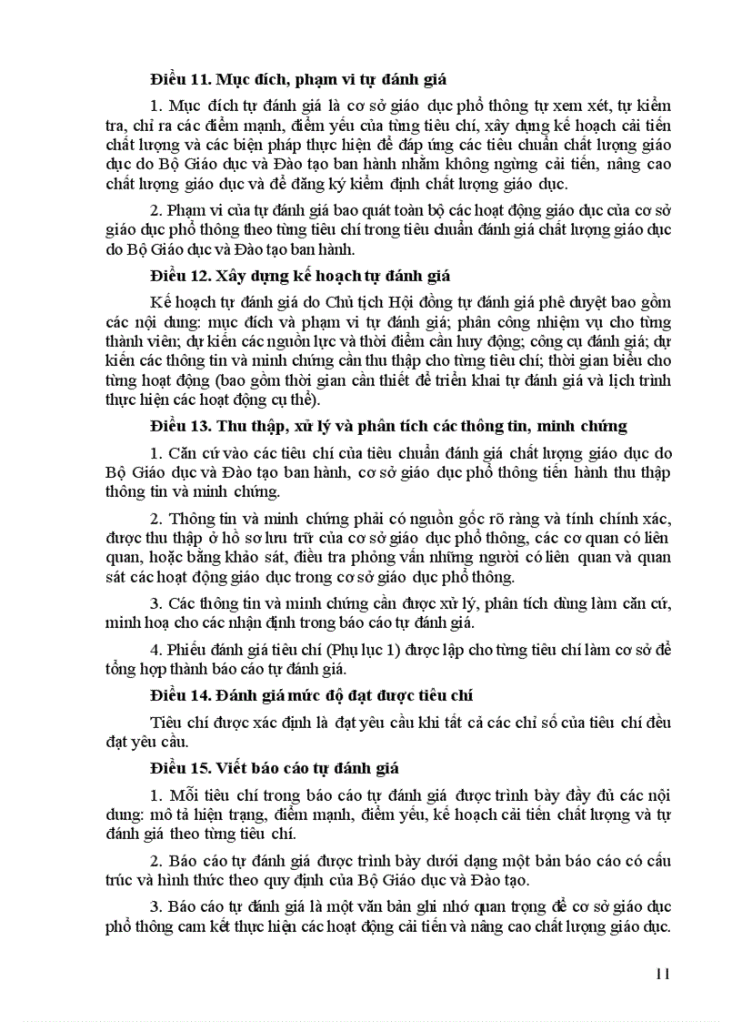 image for page Văn bản chỉ đạo Tự đánh giá GDPT