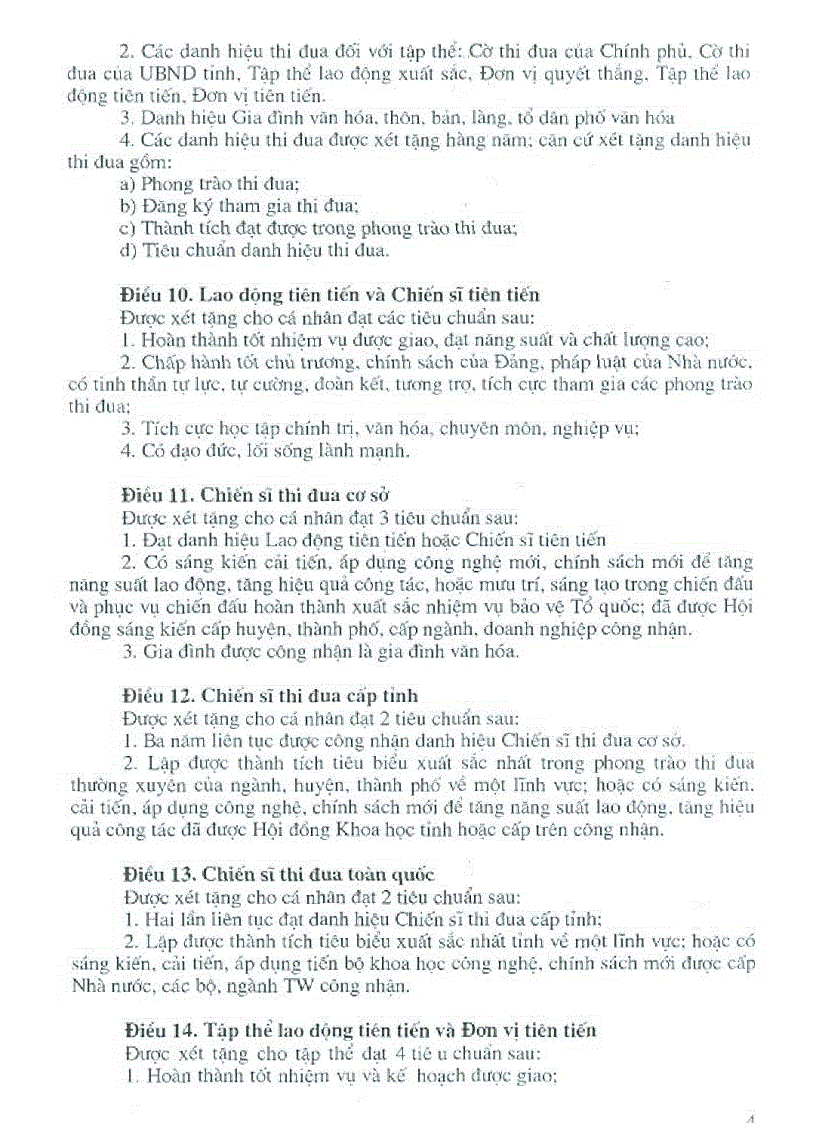 image for page Văn bản hướng dẫn công tác thi đua khen thưởng