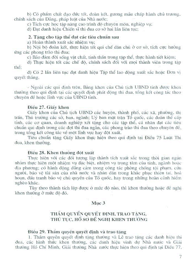 image for page Văn bản hướng dẫn công tác thi đua khen thưởng