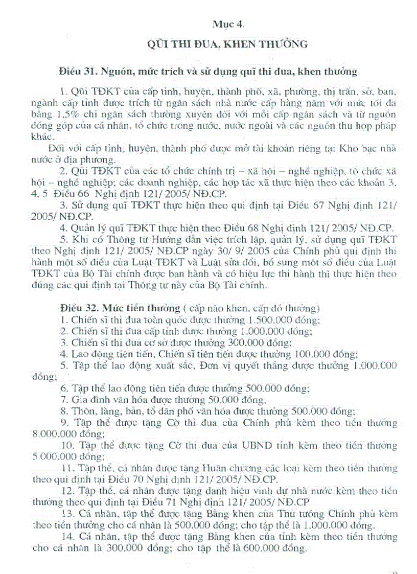 image for page Văn bản hướng dẫn công tác thi đua khen thưởng