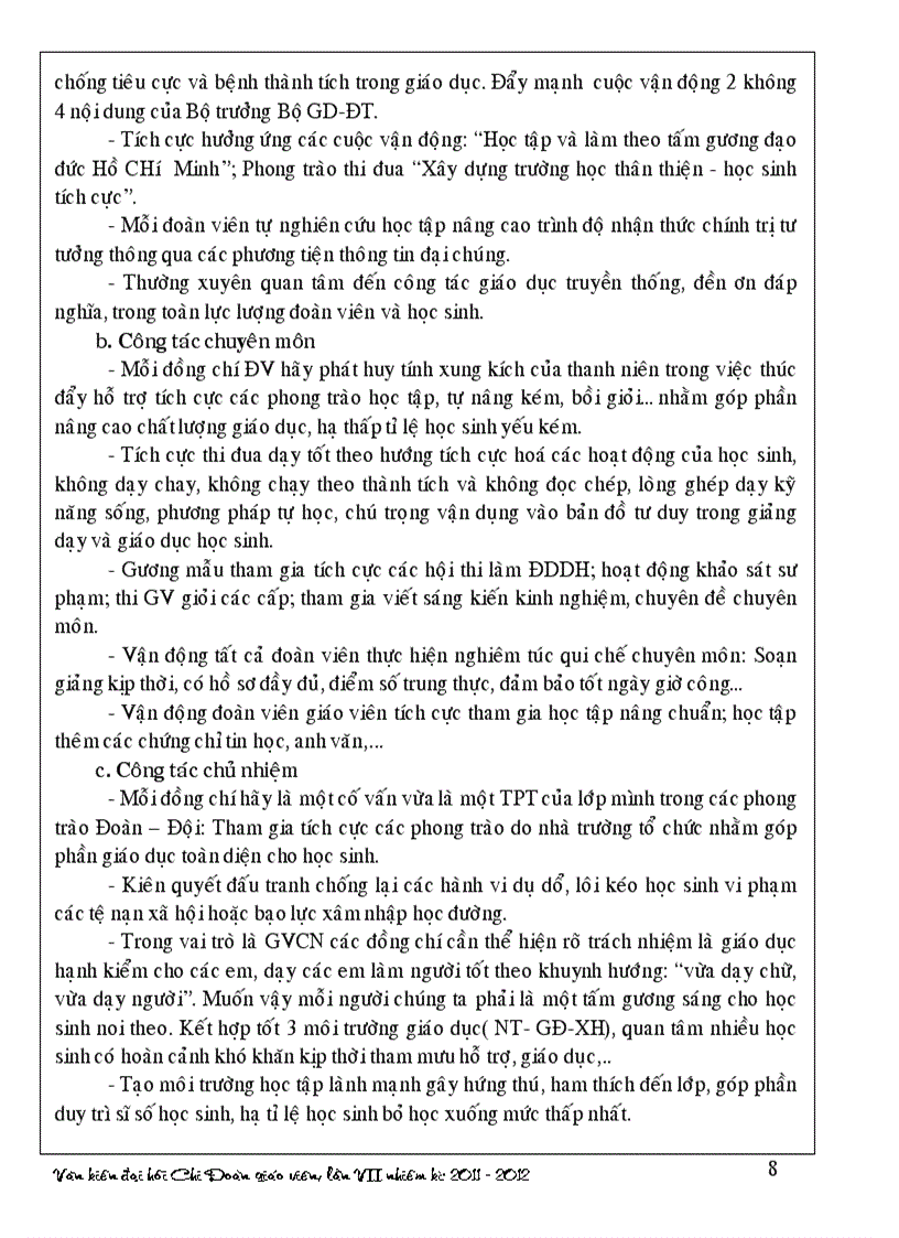 image for page Văn kiện đại hội chi đoàn giáo viên