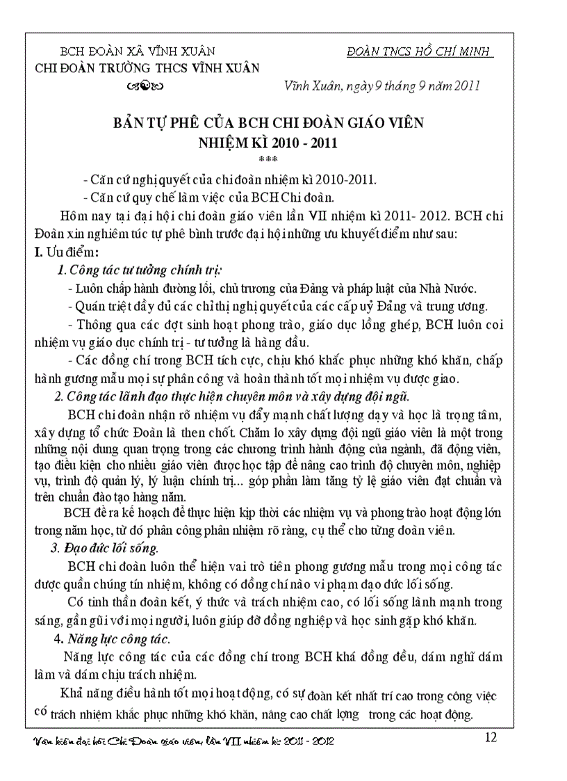 image for page Văn kiện đại hội chi đoàn giáo viên