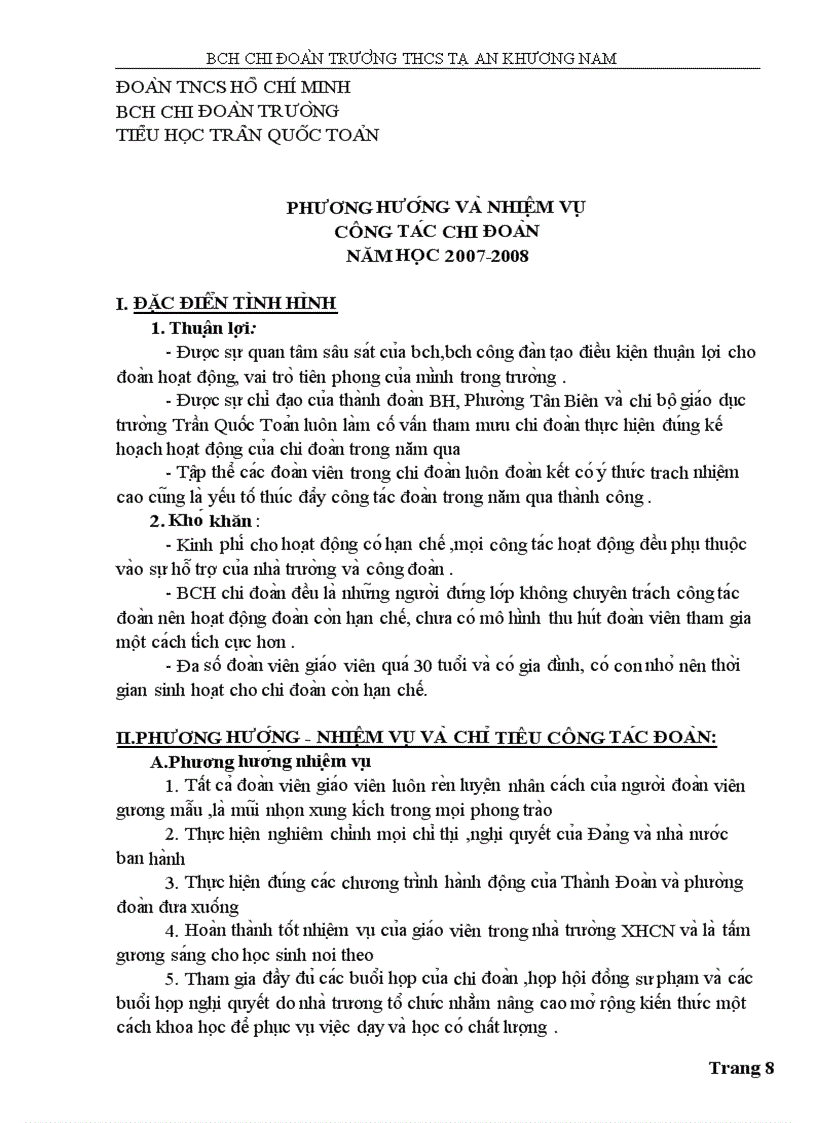 image for page Văn kiện đại hội chi đoàn trường học