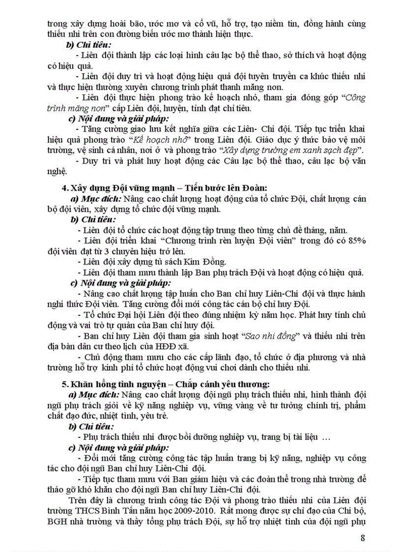 image for page Văn kiện Đại hội Liên đội năm học 2009 2010