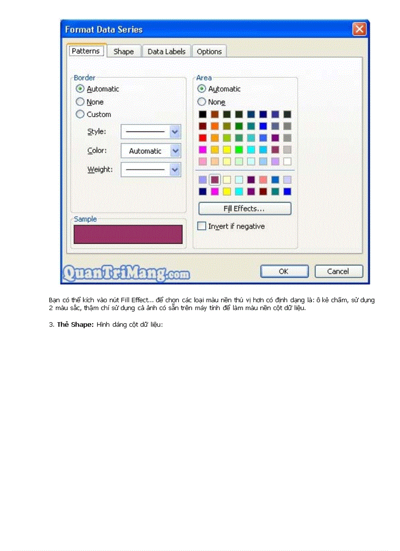 image for page Vẽ biểu đồ trong MS Word