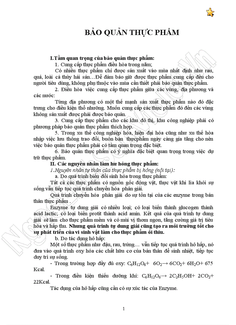 image for page Vệ sinh an toàn thực phẩm Bảo quản thực phẩm