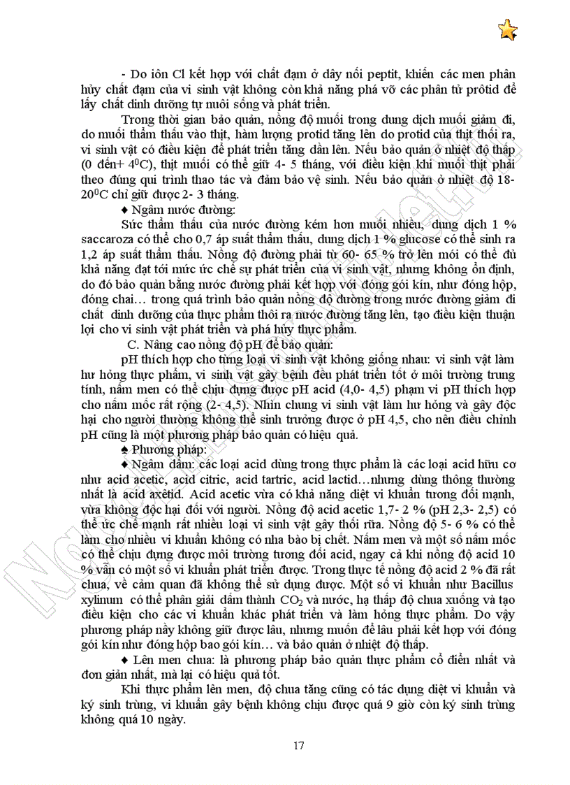 image for page Vệ sinh an toàn thực phẩm Bảo quản thực phẩm