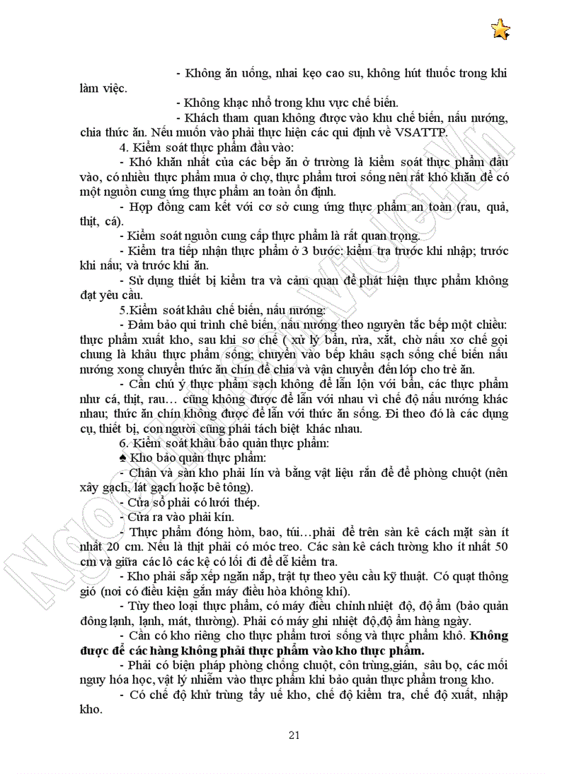 image for page Vệ sinh an toàn thực phẩm Bảo quản thực phẩm