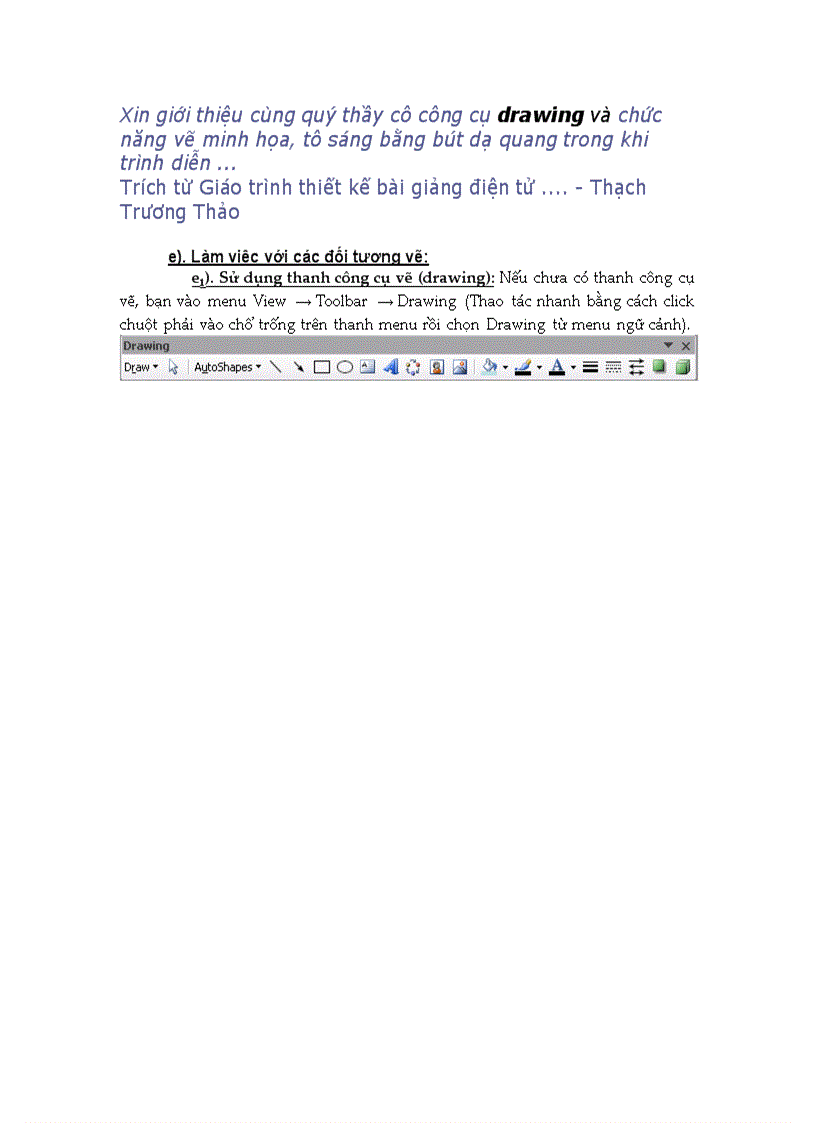 image for page Vẽ vời trong PPT