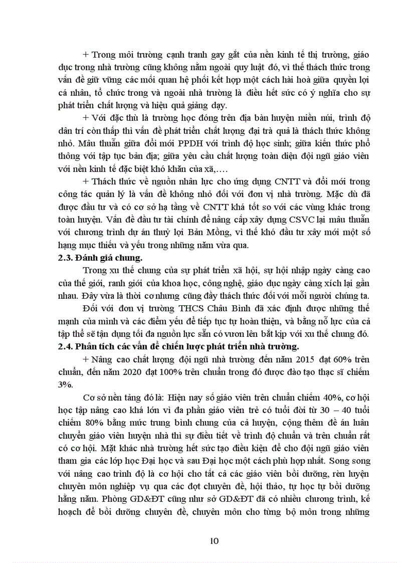 image for page Viết chiến lược tầm nhìn và KĐCL 2011 2012