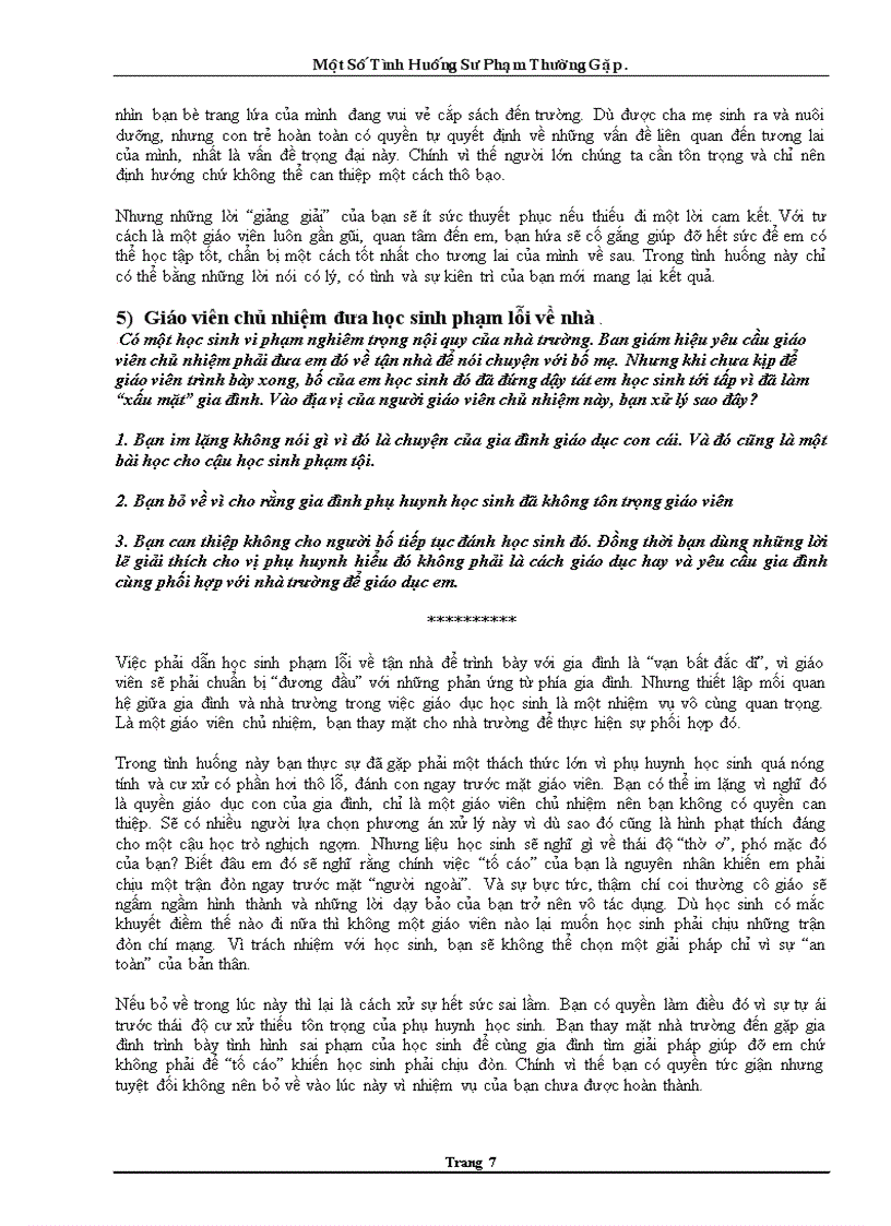 image for page Xử lí tình huống