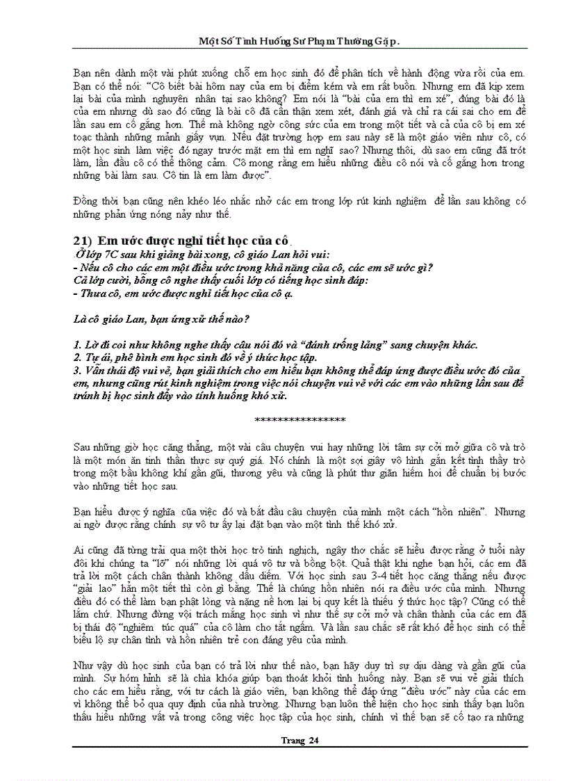 image for page Xử lí tình huống