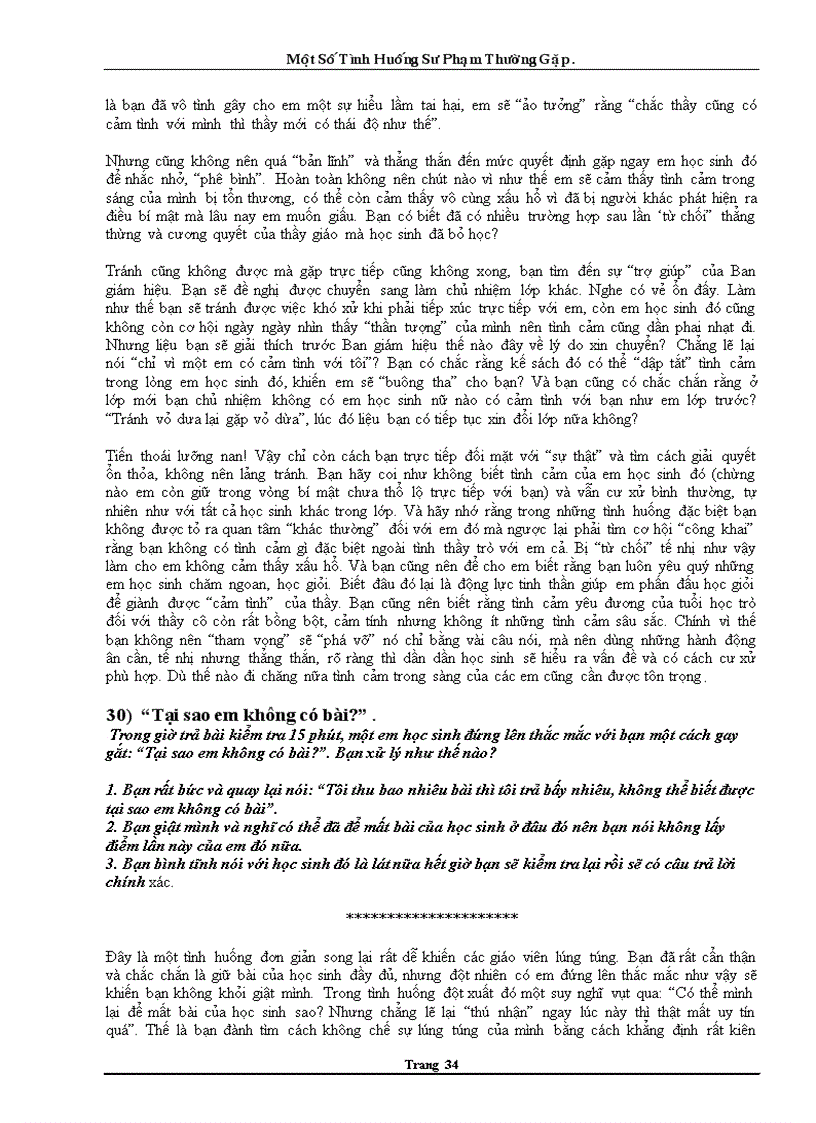 image for page Xử lí tình huống