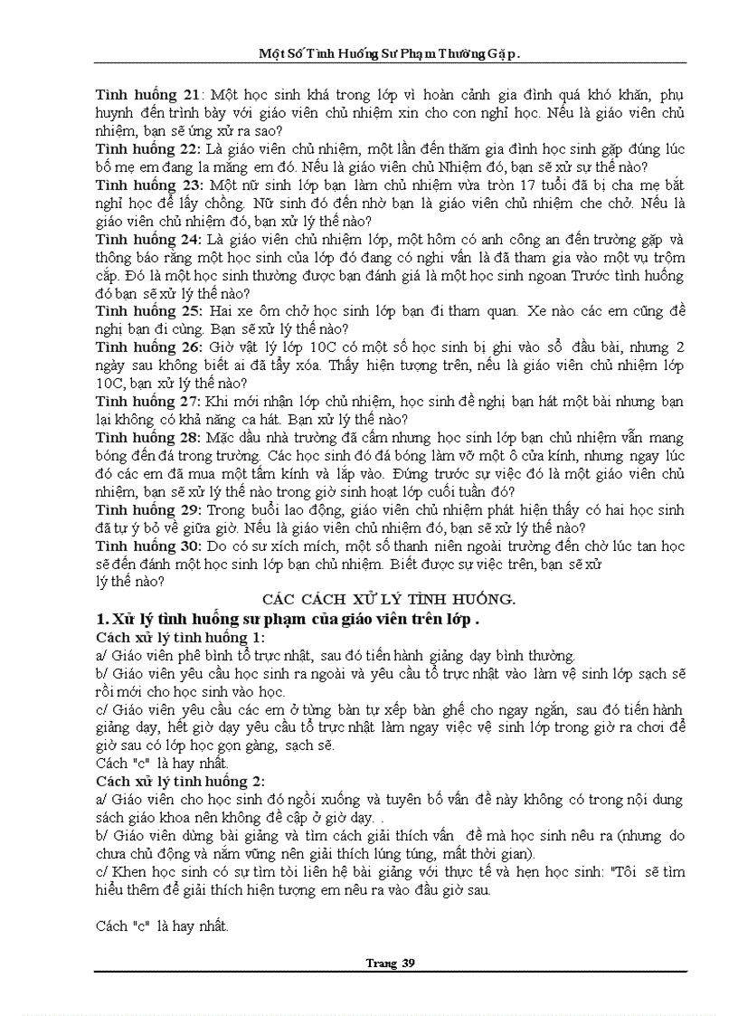 image for page Xử lí tình huống