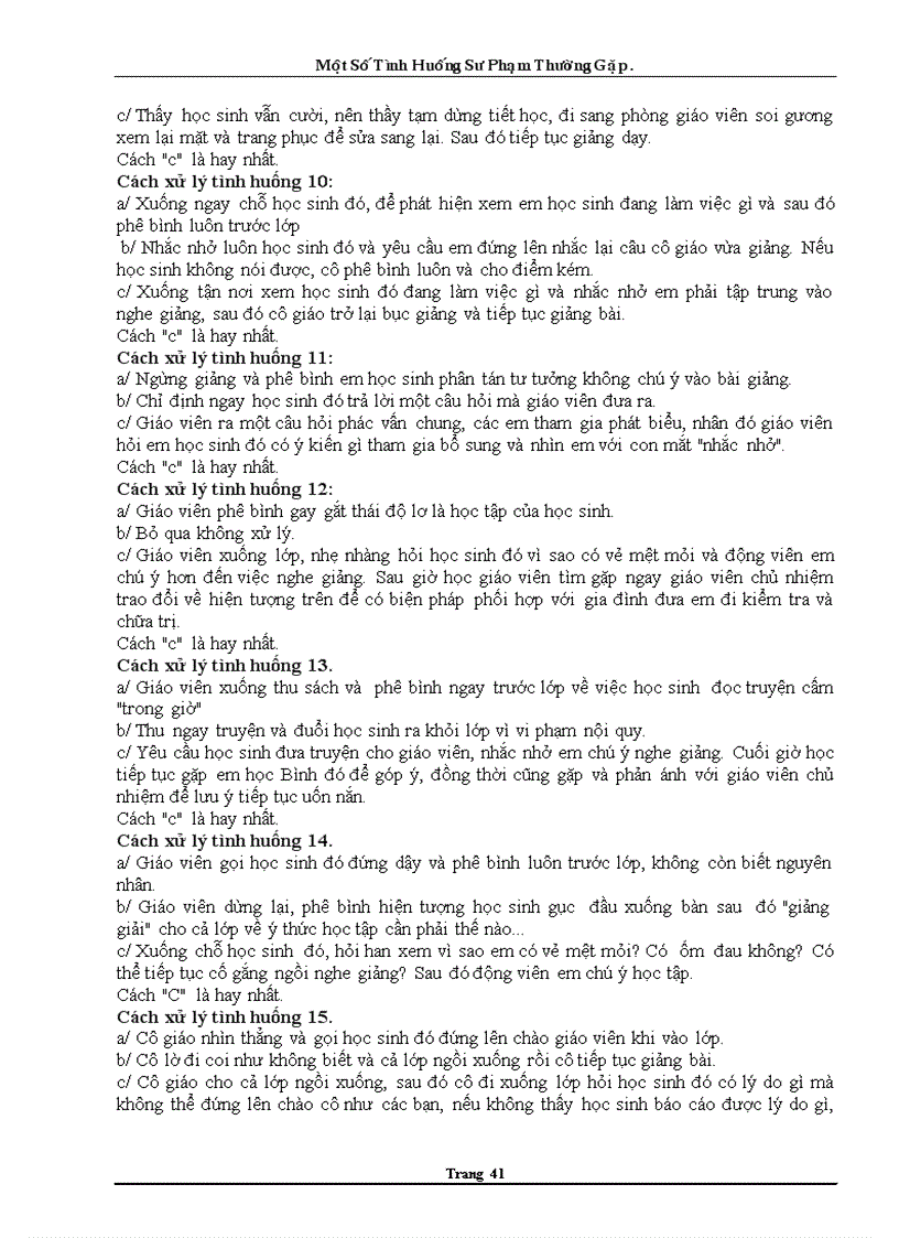 image for page Xử lí tình huống