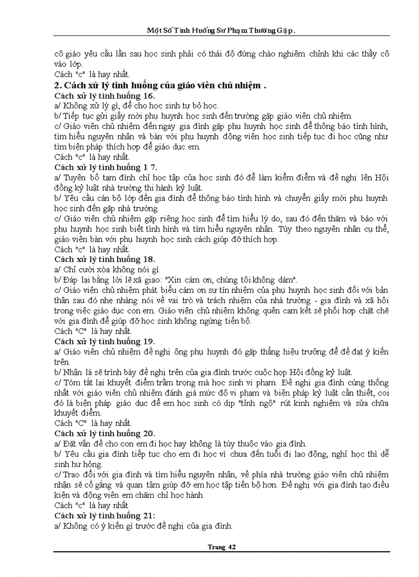 image for page Xử lí tình huống