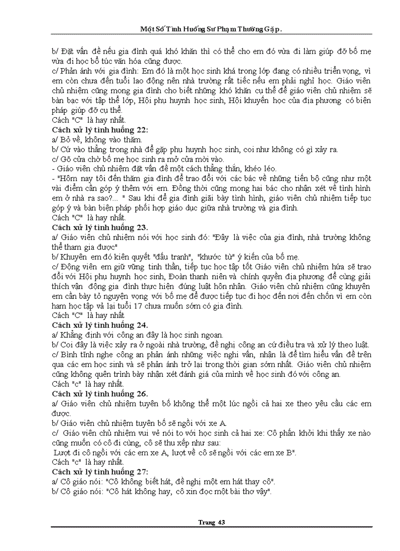 image for page Xử lí tình huống