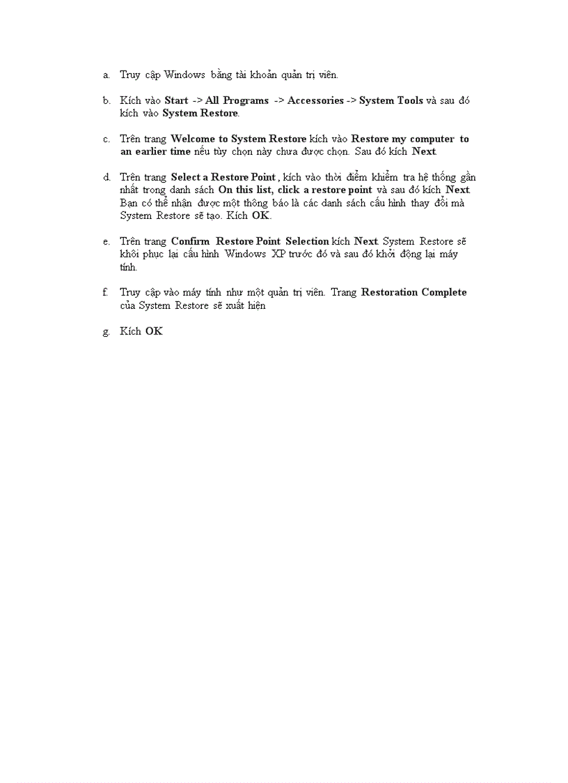 image for page Xử lý lỗi xuất hiện khi cài đặt phần mềm hoặc phần cứng mới trên Windows XP